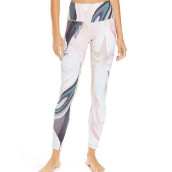 Zella Girls Live In High Waist Ankle Leggings Green Mountain Maggie Marble - XL - Picture 7 of 7